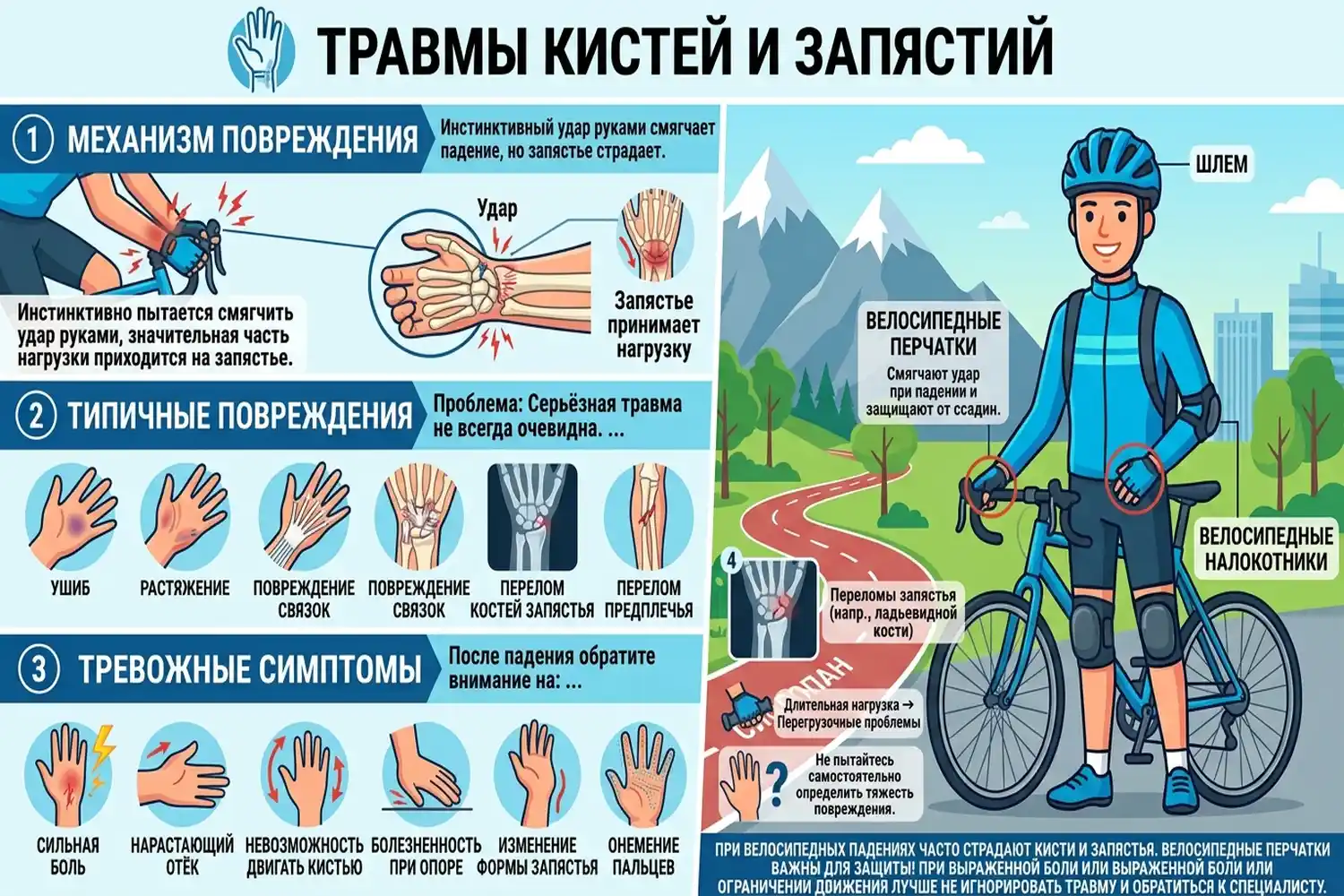 травмы кистей и запястий